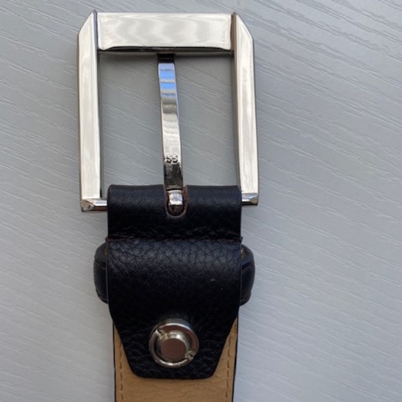 Louis Feraud Paris Genuine Pebble Leather Dark Brown Coffee Size 100/115 - Picture 3 of 12